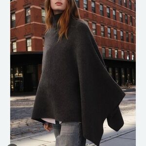 Zara Asymmetrical Wool Cape
